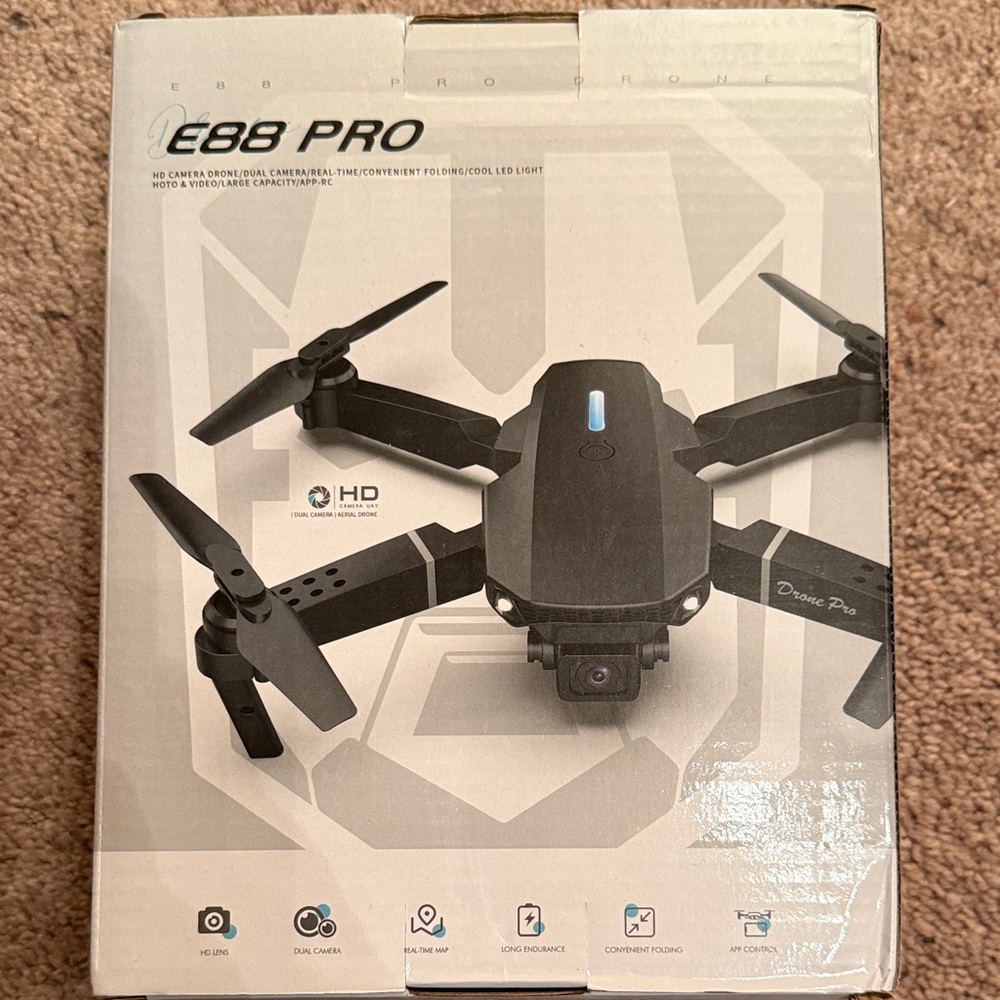 E88 Pro HD dual camera drone new in box
